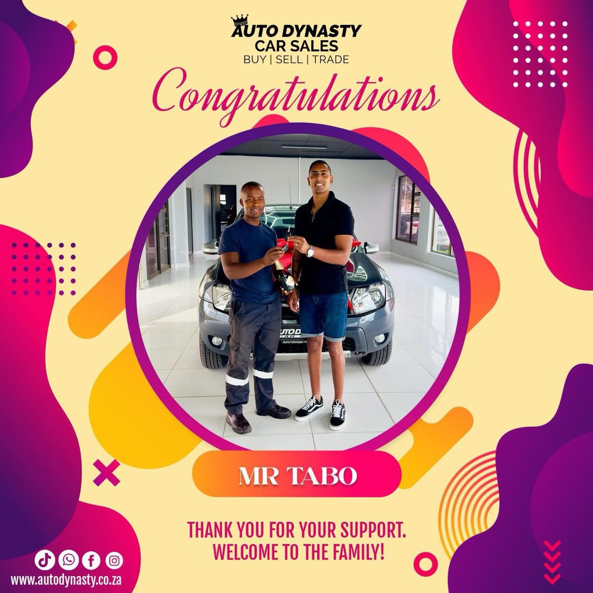 Auto Dynasty happy customer 2