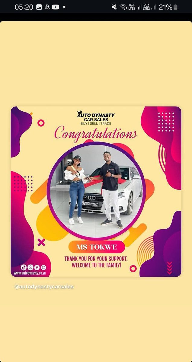 Auto Dynasty happy customer 5
